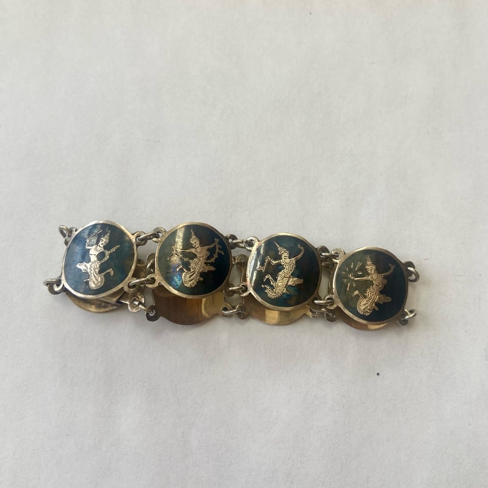 Niello, Siam Silver Sterling bracelet - Thailand